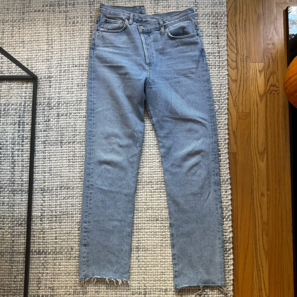 Agolde Women's Straight Leg Jeans - Light Blue